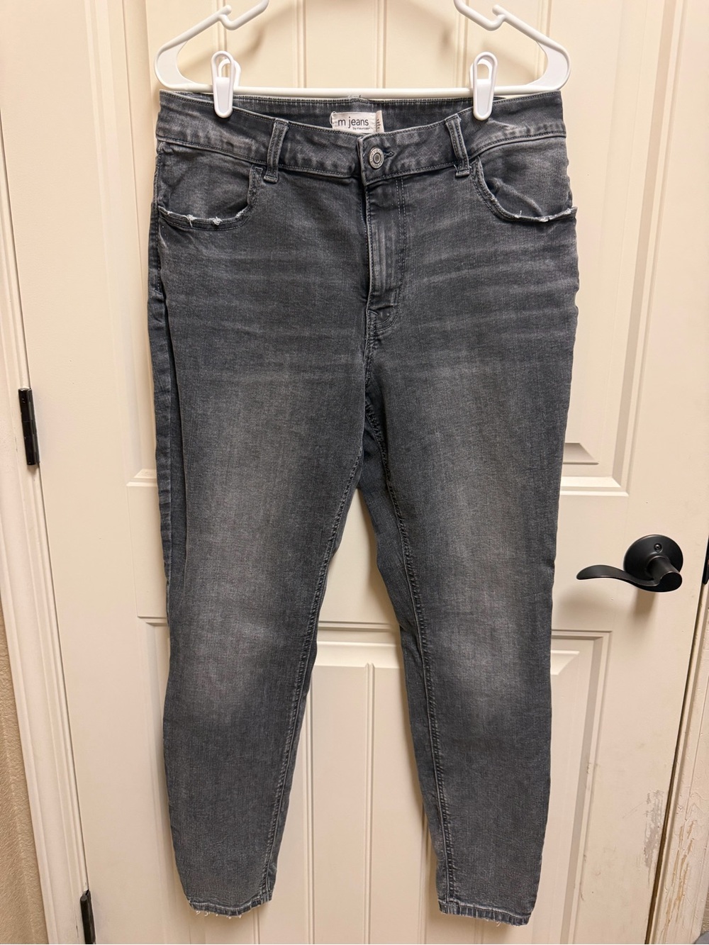Maurices Gray Washed Ankle Slim Jeans
